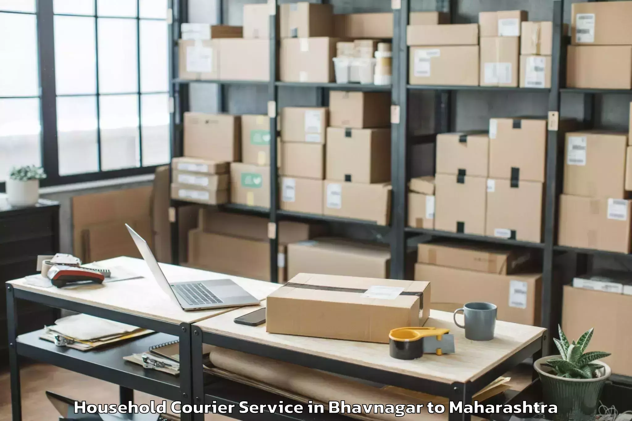 Professional Bhavnagar to Vaduj Household Courier